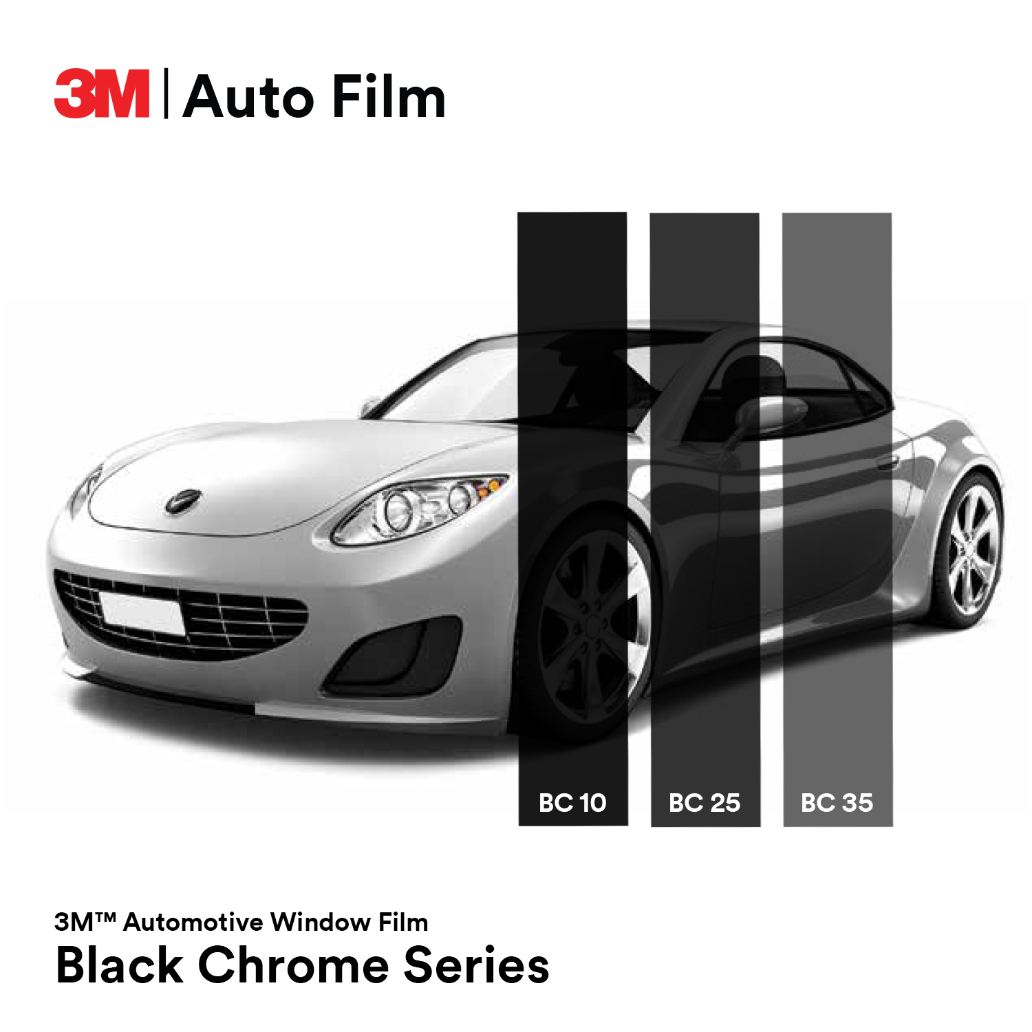 3M™ Automotive Window Film Black Chrome Series